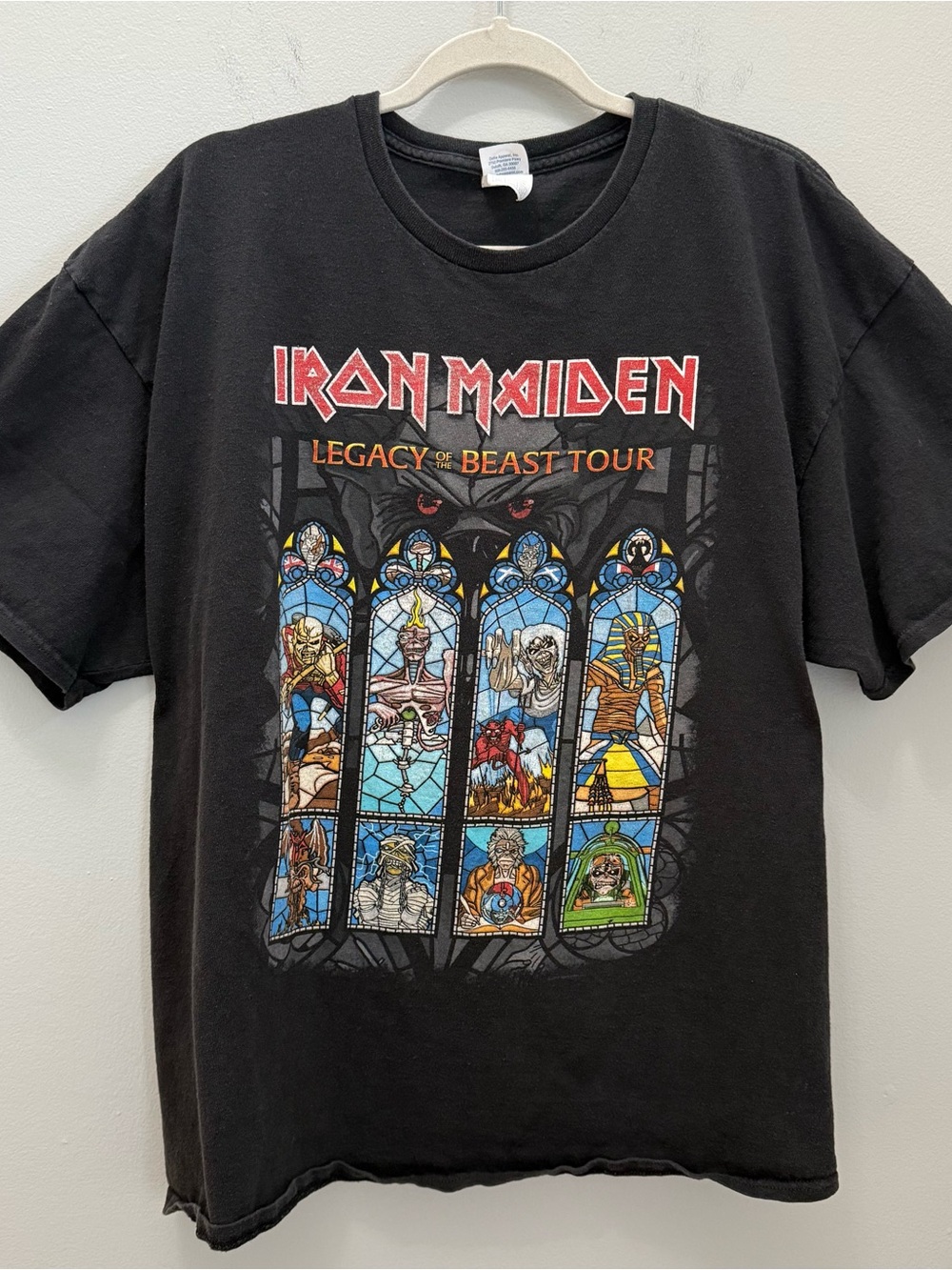 Iron Maiden 2018 Legacy of the Beast WorldTour Graphic Tee Mens XL Band Tee